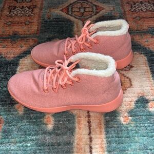 AllBirds Men’s Pink Wool Runner Up Mizzle Fluffs